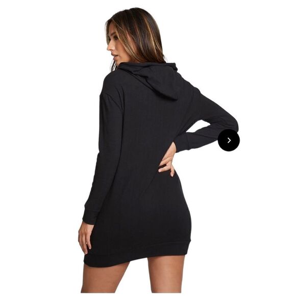 Chaser Long Sleeve Black Hoodie Dress Sz Small NWT - Picture 3 of 9